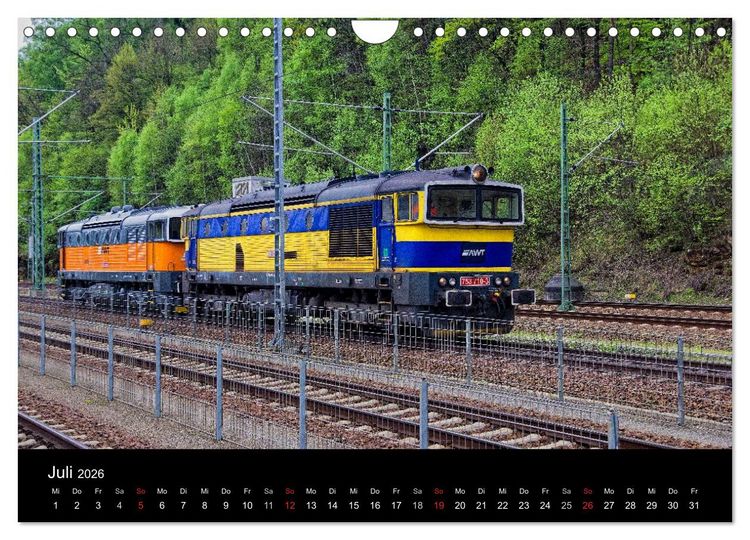 Produktbild: Unterwegs am Bahndamm (Wandkalender 2026 DIN A4 quer), CALVENDO Monatskalender