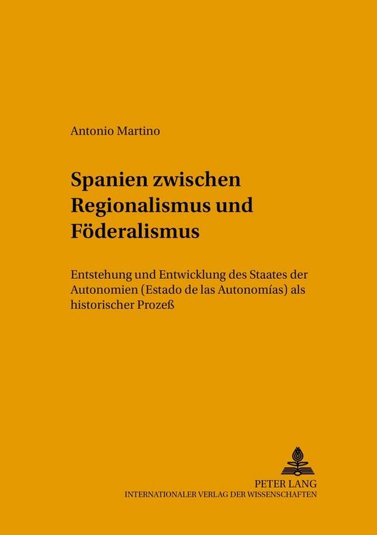 Produktbild: Spanien zwischen Regionalismus und F&ouml;deralismus