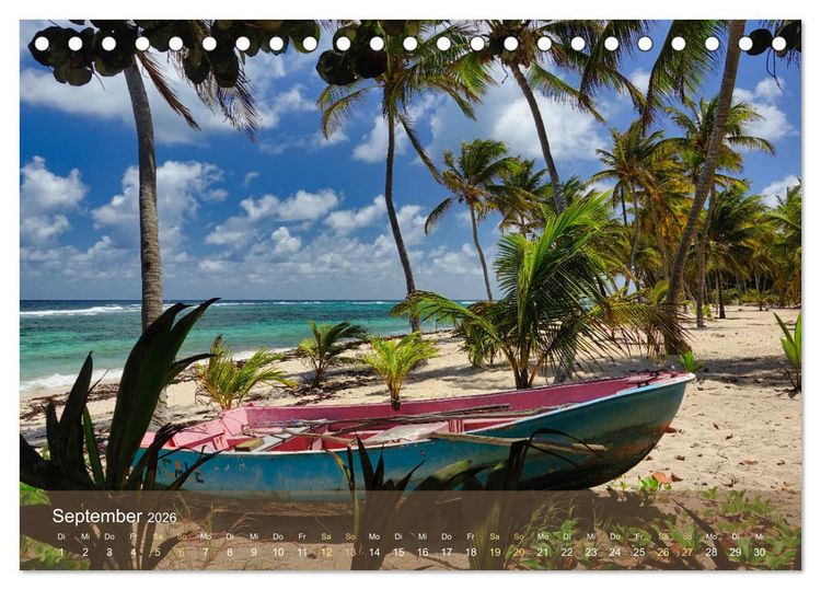 Produktbild: Guadeloupe - Karibische Traumstr&auml;nde (Tischkalender 2026 DIN A5 quer), CALVENDO Monatskalender