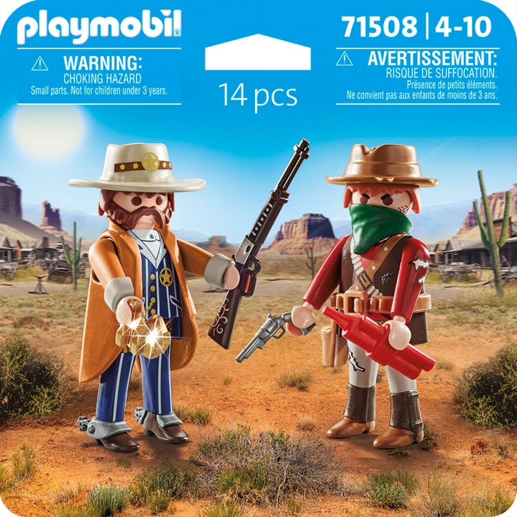 Produktbild: PLAYMOBIL 71508 DuoPack Bandit und Sheriff