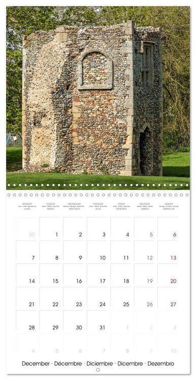Produktbild: Bury St Edmunds - Historic town in eastern England (Wall Calendar 2026 12 &times; 12 Inch) CALVENDO 12 Month Wall Calendar