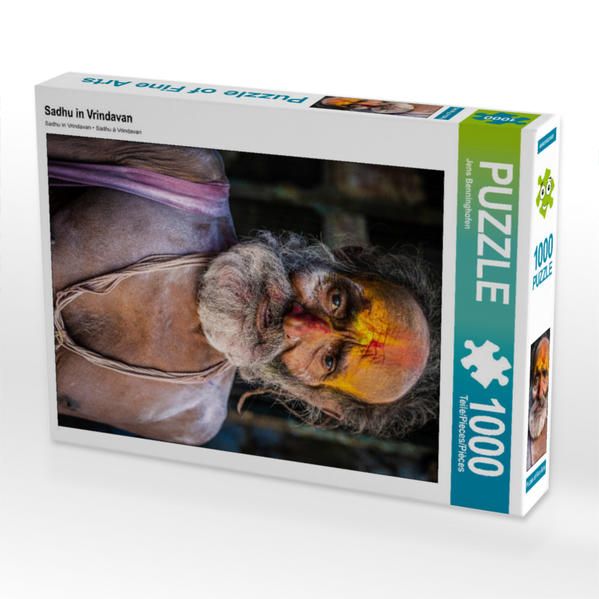Produktbild: CALVENDO Puzzle Sadhu in Vrindavan | 1000 Teile Lege-Gr&ouml;&szlig;e 64x48cm Foto-Puzzle f&uuml;r gl&uuml;ckliche Stunden
