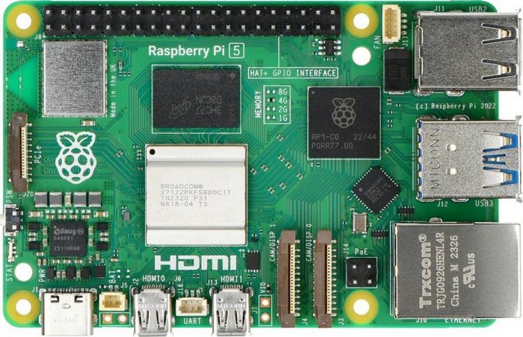Produktbild: Raspberry Pi&reg; 5 B 16 GB 4 x 2.4 GHz Raspberry Pi&reg;
