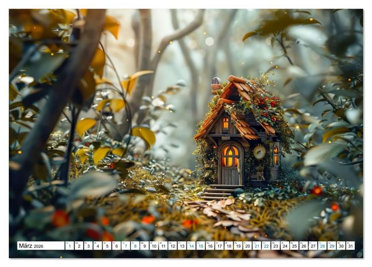 Produktbild: Verborgene Elfenoasen (Wandkalender 2026 DIN A3 quer), CALVENDO Monatskalender