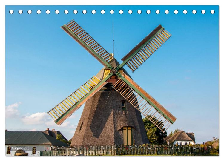 Produktbild: Amrum Insel am Wattenmeer (Tischkalender 2026 DIN A5 quer), CALVENDO Monatskalender