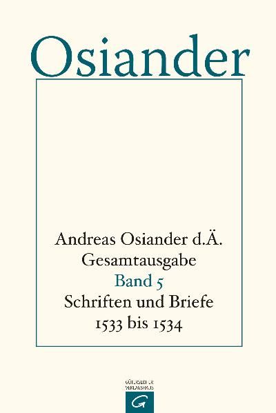 Produktbild: Gesamtausgabe / Schriften und Briefe 1533 bis 1534