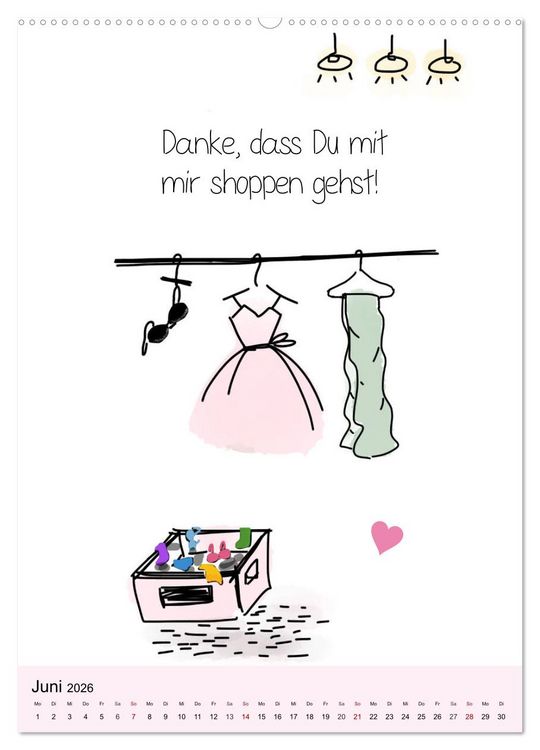 Produktbild: Freundin f&uuml;r immer! Spr&uuml;che-Kalender f&uuml;r Seelenverwandte! (hochwertiger Premium Wandkalender 2026 DIN A2 hoch), Kunstdruck in Hochglanz