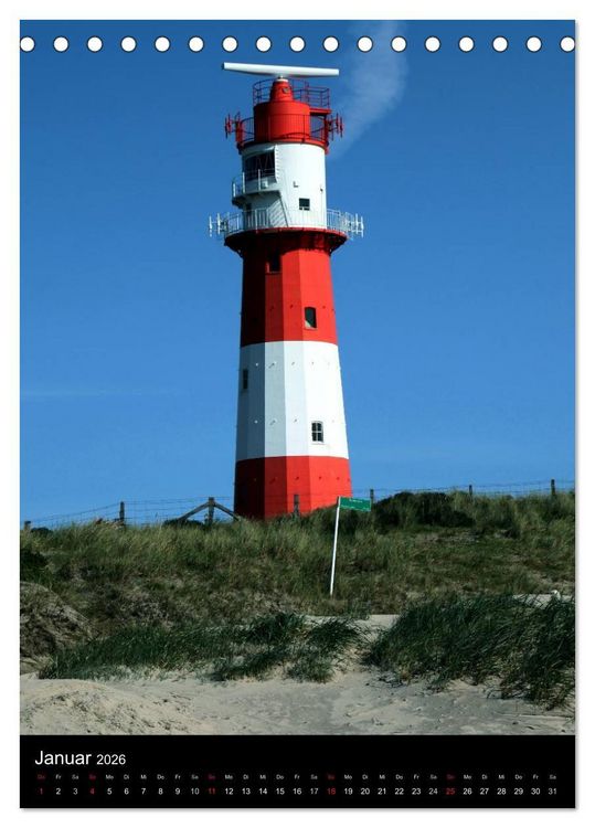 Produktbild: Borkum (Tischkalender 2026 DIN A5 hoch), CALVENDO Monatskalender