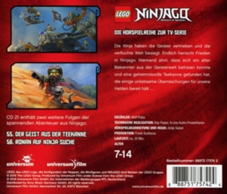Produktbild: LEGO&reg; Ninjago 21/CD