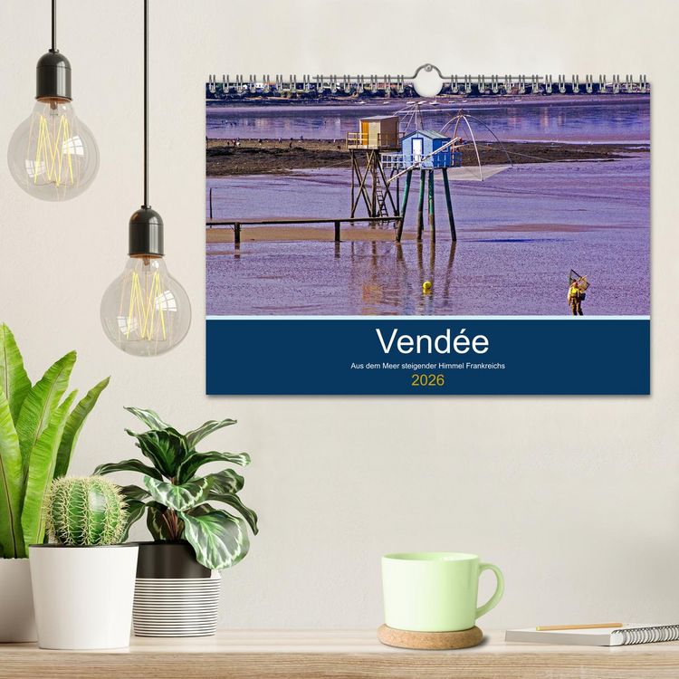 Produktbild: Vend&eacute;e Aus dem Meer steigender Himmel Frankreichs (Wandkalender 2026 DIN A4 quer), CALVENDO Monatskalender