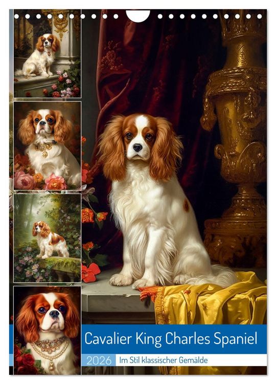 Produktbild: Cavalier King Charles Spaniel (Wandkalender 2026 DIN A4 hoch), CALVENDO Monatskalender