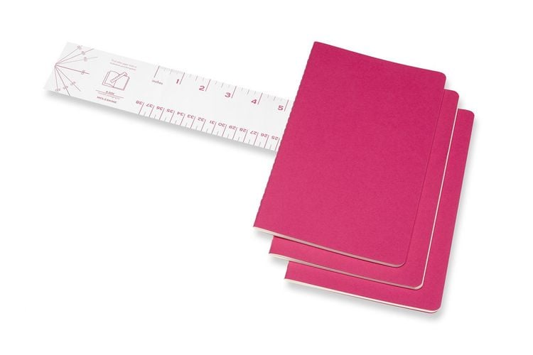 Produktbild: Moleskine Cahier Large/A5, 3er Set, Liniert, Kinetisches Pink