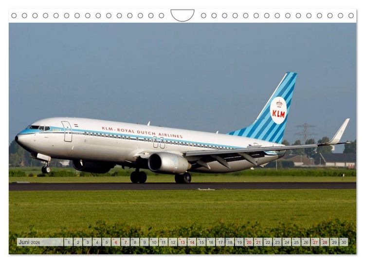 Produktbild: Flugzeuge im Retro-Stil (Wandkalender 2026 DIN A4 quer), CALVENDO Monatskalender