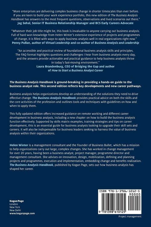 Produktbild: The Business Analysis Handbook