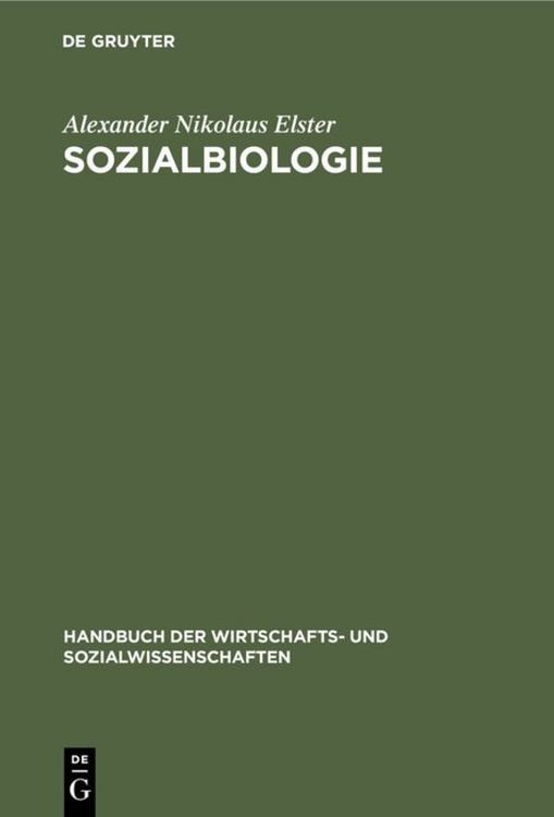 Produktbild: Sozialbiologie