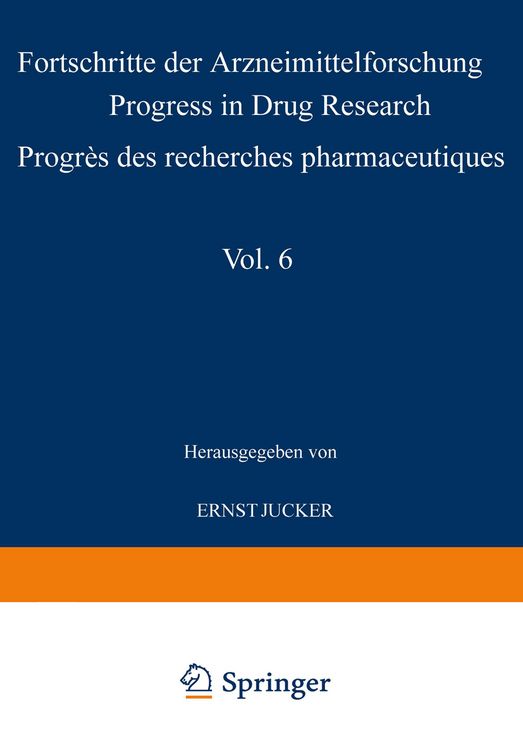 Produktbild: Progress in Drug Research / Fortschritte der Arzneimittelforschung / Progr&egrave;s des recherches pharmaceutiques