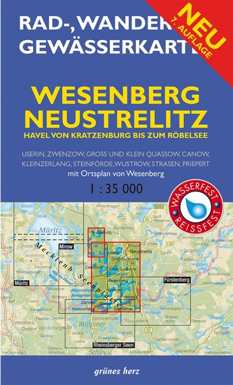 Produktbild: Wesenberg, Neustrelitz Rad-, Wander- und Gew&auml;sserkarte