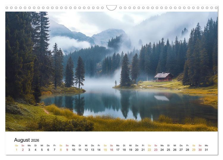 Produktbild: Mystischer Nebel (Wandkalender 2026 DIN A3 quer), CALVENDO Monatskalender