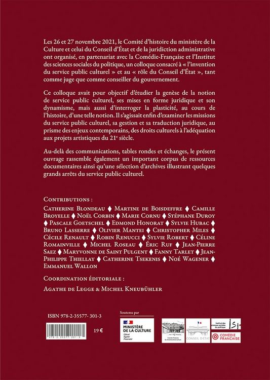 Produktbild: Artiste administrateur et juge