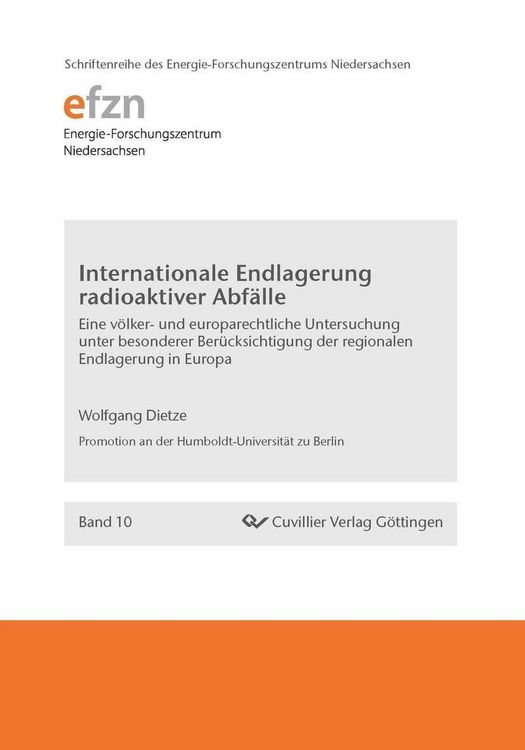 Produktbild: Internationale Endlagerung radioaktiver Abf&auml;lle