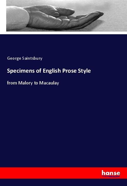 Produktbild: Specimens of English Prose Style