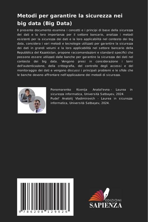 Produktbild: Metodi per garantire la sicurezza nei big data (Big Data)