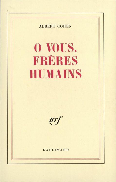 Produktbild: O vous, fr&egrave;res humains !
