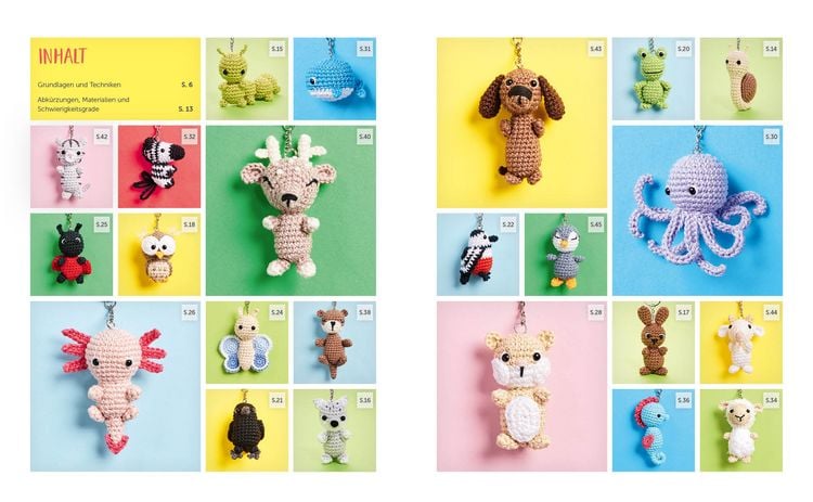 Produktbild: Sweet Minis h&auml;keln &ndash; 23 niedliche Schl&uuml;sseltiere