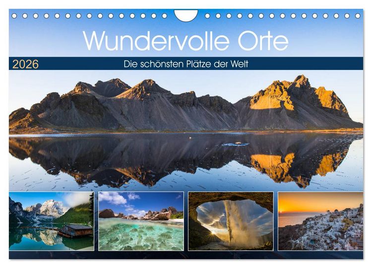 Produktbild: Wundervolle Orte (Wandkalender 2026 DIN A4 quer), CALVENDO Monatskalender
