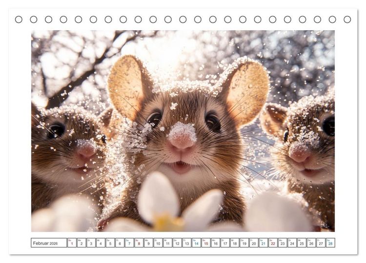 Produktbild: Augen wie Kn&ouml;pfe (Tischkalender 2026 DIN A5 quer), CALVENDO Monatskalender