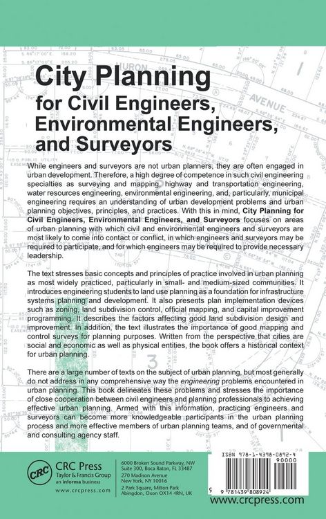 Produktbild: City Planning for Civil Engineers, Environmental Engineers, and Surveyors