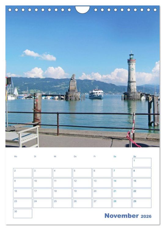 Produktbild: Lindau. Die Gl&uuml;cksfinder-Insel (Wandkalender 2026 DIN A4 hoch), CALVENDO Monatskalender