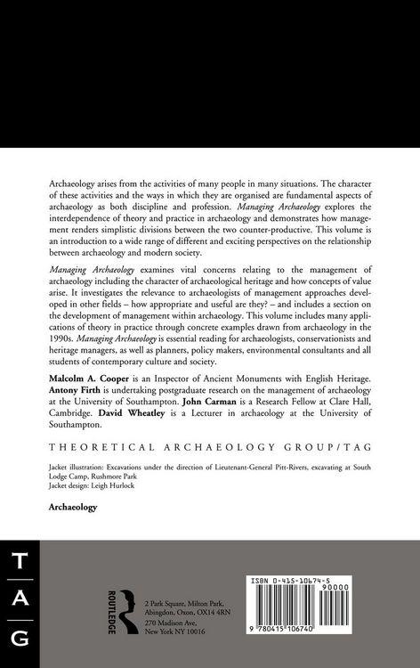 Produktbild: Managing Archaeology