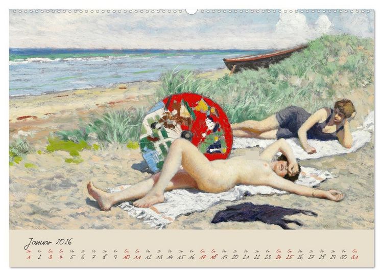 Produktbild: Strandgef&uuml;hle (hochwertiger Premium Wandkalender 2026 DIN A2 quer), Kunstdruck in Hochglanz