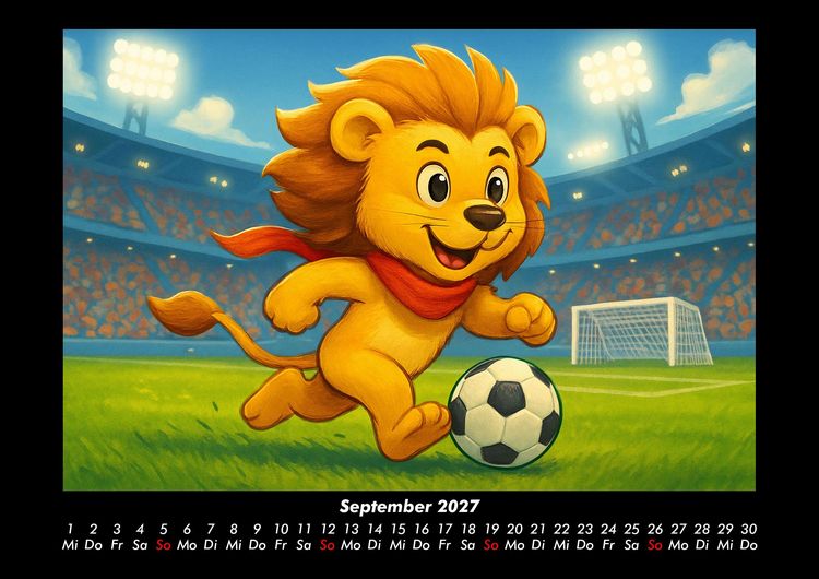 Produktbild: Buschi und das Fu&szlig;balljahr 2027 Fotokalender DIN A3