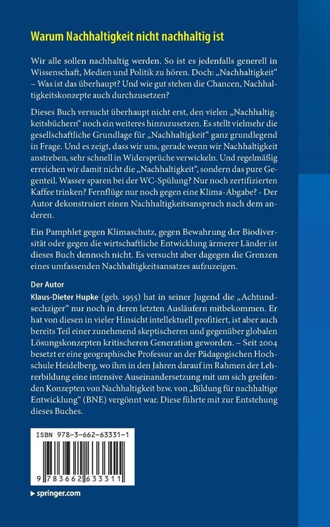 Produktbild: Warum Nachhaltigkeit nicht nachhaltig ist