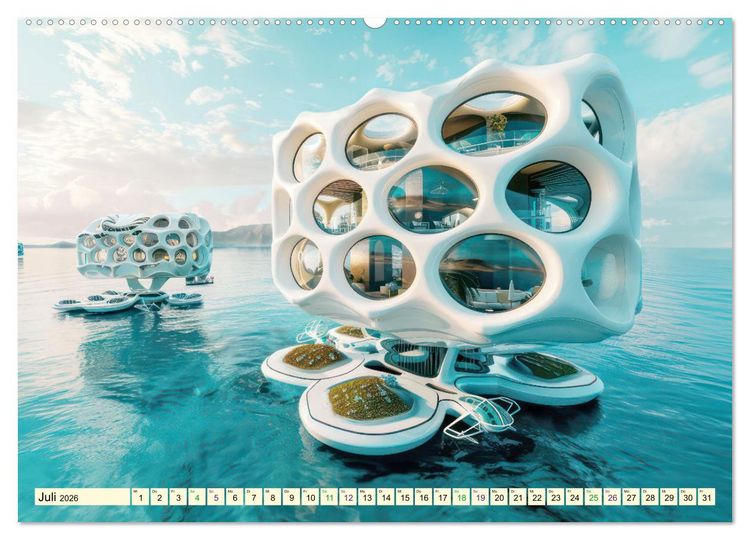 Produktbild: Science-Fiction Wasserwelten (hochwertiger Premium Wandkalender 2026 DIN A2 quer), Kunstdruck in Hochglanz