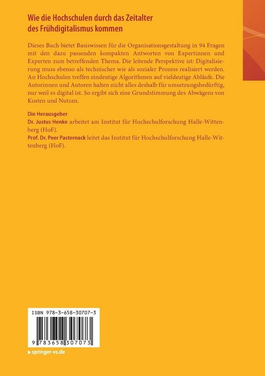 Produktbild: Wie die Hochschulen durch das Zeitalter des Fr&uuml;hdigitalismus kommen