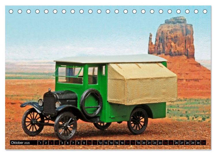 Produktbild: Miniaturwelten des Campings (Tischkalender 2026 DIN A5 quer), CALVENDO Monatskalender
