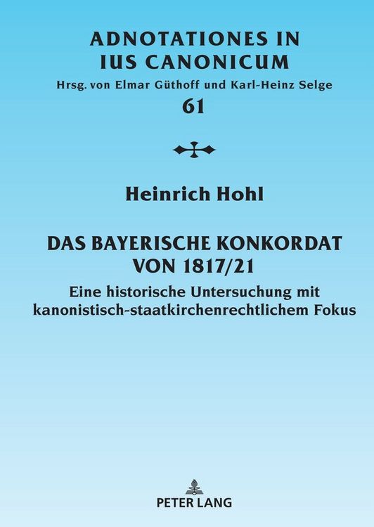 Produktbild: Das Bayerische Konkordat von 1817/21