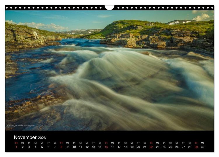 Produktbild: Naturwucht Skandinavien (Wandkalender 2026 DIN A3 quer), CALVENDO Monatskalender