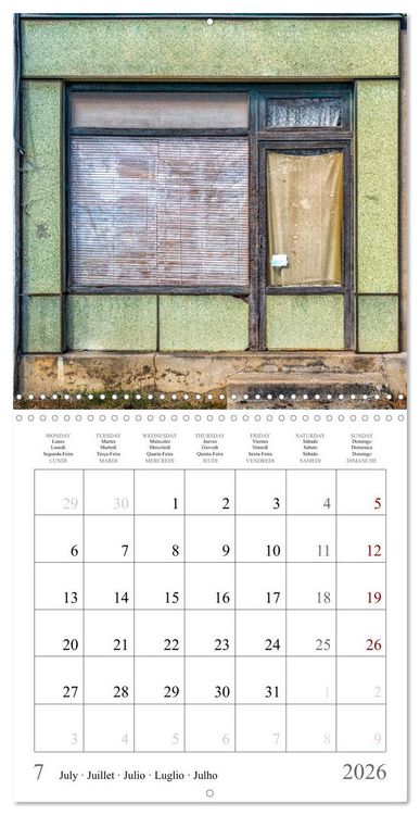 Produktbild: L'&acirc;me des boutiques oubli&eacute;es (Calendrier mural carr&eacute; 2026 30x30 cm) Calendrier double avec une page pour vos prises de notes