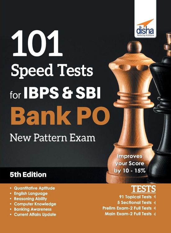 Produktbild: 101 Speed Tests for IBPS & SBI Bank PO New Pattern Exam 5th Edition