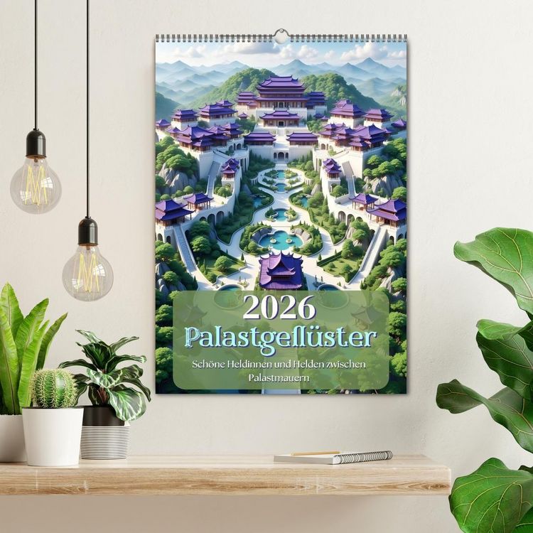 Produktbild: Palastgefl&uuml;ster (Wandkalender 2026 DIN A2 hoch), CALVENDO Monatskalender