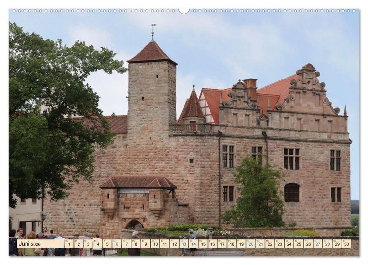 Produktbild: Burgen und Schl&ouml;sser - Historische Bauwerke in Bayern (Wandkalender 2026 DIN A2 quer), CALVENDO Monatskalender