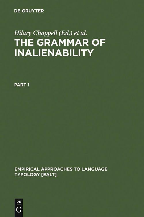 Produktbild: The Grammar of Inalienability