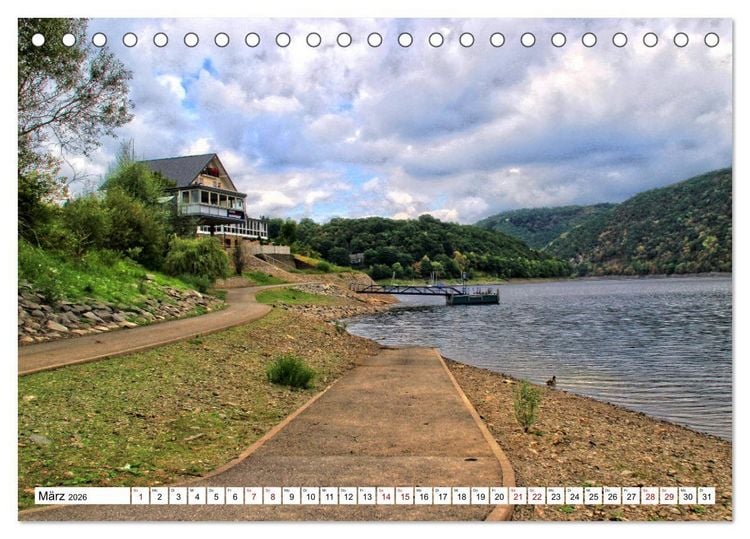 Produktbild: Sehenswertes in der Eifel - Am Rursee unterwegs (Tischkalender 2026 DIN A5 quer), CALVENDO Monatskalender