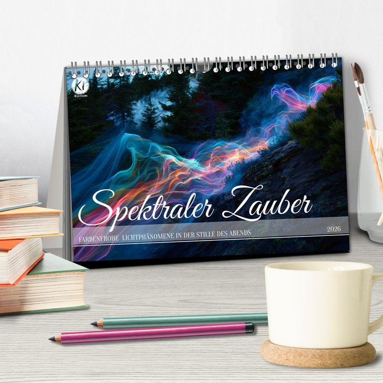 Produktbild: Spektraler Zauber (Tischkalender 2026 DIN A5 quer), CALVENDO Monatskalender