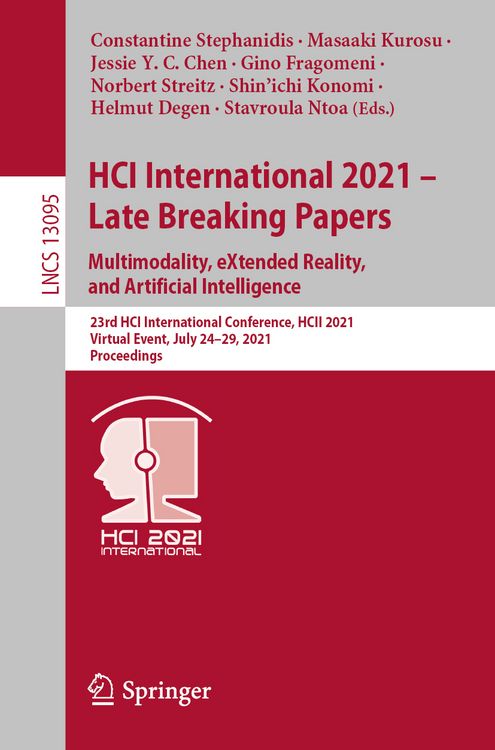 Produktbild: HCI International 2021 - Late Breaking Papers: Multimodality, eXtended Reality, and Artificial Intelligence