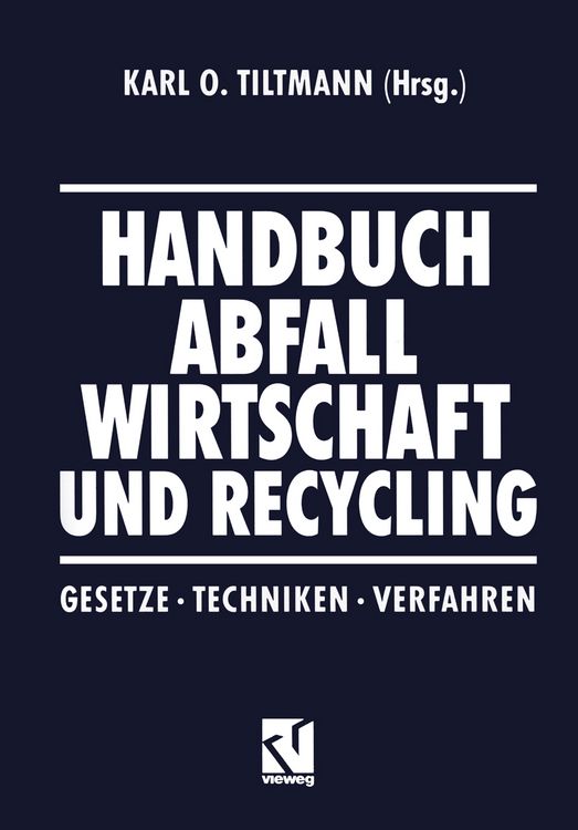 Produktbild: Handbuch Abfall Wirtschaft und Recycling